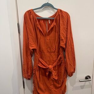 Free People Orange Dress